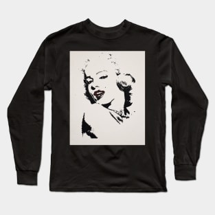 Red lips of Marylin Long Sleeve T-Shirt